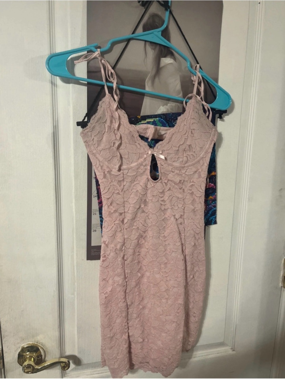 White Fox Boutique Rose Lace Slip Dress